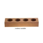 Support en bois pour 4 tubes  essais - vendu sans tube -