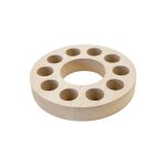 Support bois mdf rond 10 tubes � essai 16. 2x2. 5cm