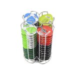 Support � capsules tassimo distributeur de caf� rotatif 360 degr�s porte - dosettes en chrome argent� ...