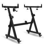 Support de clavier z r�glable sur roulettes - hauteur ajustable cadre en m�tal robuste pour piano �lectronique ...