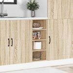 Magnifique support pour cuisine 1 pcs - caisson / meuble bas de cuisine - riga ch�ne sonoma 30�x�445�x�815�cm ...