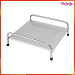 Support de cuisini�re � induction - akozon - 335x39x14 cm - acier inoxydable - antid�rapant - poign�es ...