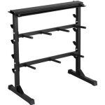 Support pour disques barre haltres poids - yaheetech - charge 300 kg - conception polyvalente