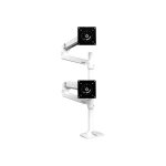 Support à double bras ergotron lx - ergotron - montage bureau - aluminium - blanc - Écrans jusquà 40 ... Support à double bras ergotron lx - ergotron - montage bureau - aluminium - blanc - Écrans jusquà 40 ...