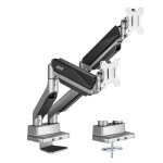Support dcran double ergo office avec ressort  gaz 17 - 35 pivotant inclinable rotatif rglable en ...