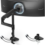 Support �cran pc avec usb - papeco - pour �crans 17 � 49 - charge 20 kg - vesa 75 / 100 mm - ports usb ...