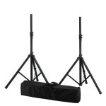 Supports denceintes bm sonic bms - stand - bag pour embase 35mm hauteur max. 160cm avec sac de transport ...