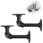 Support Équerre - autrement - supports détagères pour tuyaux - noir - lot de 2 - acier - brut Support Équerre - autrement - supports détagères pour tuyaux - noir - lot de 2 - acier - brut