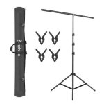 Support de fond en kit pour studio photoavec traverse en t de 150 cm