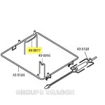 Support pour four bosch b / s / h 490917 hb760550?