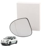 Support + glace de r�troviseur gauche pour twingo 2 thalia et symbol 7701067336