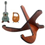 Support de guitare - non sp�cifi� - support en bois - amovible - pour ukul�l� et lyre 16 tons - marron ...