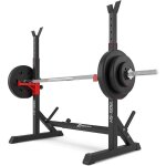 Hop - sport support dhaltres rglable en hauteur et largeur hs - 1006l rack de squat support pour barre ...