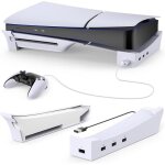 Support horizontal pour nouvelle console ps5 slim avec hub usb 4 ports base support pour playstation ...