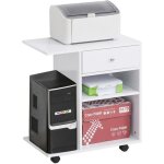 Vinsetto - organisateur de bureau - bois - 60x40x68cm - blanc Vinsetto - organisateur de bureau - bois - 60x40x68cm - blanc