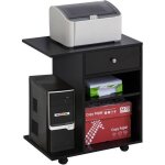 Vinsetto - organisateur de bureau - bois - 60x40x68cm - noir Vinsetto - organisateur de bureau - bois - 60x40x68cm - noir