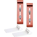 Support de jardini�re - zgeer - accroche invisible - sans per�age - r�glable en hauteur - terracotta ...