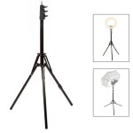 Support de lumi�re photographique 180cm tr�pied pour lampe portable aluminum alloy r�glable pour photo ...
