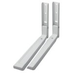 Supports micro - ondes - nordlinger pro - lot de 2 - jusqu� 50 kg - gris - 700 watt