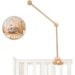 Support mobile bebe support mobile en bois mobile b�b� amovible r�glable berceau bras mobile suspension ...