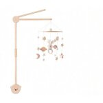 Support mobile b�b� en bois avec base ours rotative - adapt� lit et table � langer suspend carillons ...