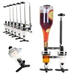 Support mural pour bouteilles - distributeur de vin - aluminium - doseur 25 / 30 / 45 ml - pratique pour ...
