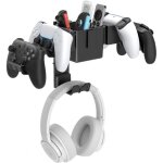 Support mural casque support manette mural universel bo�te rangement compatible xbox series x / s ps4 ...