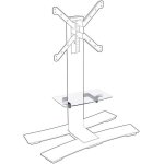 Support mural - erard - will - tablette en verre tremp - rglable en hauteur - noir