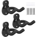 Support mural pour guitare - noir - 3pcs - acier carbone - antidérapant - multifonctionnel Support mural pour guitare - noir - 3pcs - acier carbone - antidérapant - multifonctionnel