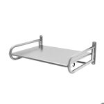 Support mural pour micro - ondes �tag�re de cuisine en acier inoxydable avec 6 crochets pour la cuisine ...