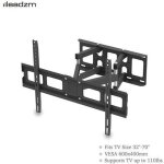 Support mural tv de deux bras orientable et inclinable pour télévision de 32 - 70 pouces convient Support mural tv de deux bras orientable et inclinable pour télévision de 32 - 70 pouces convient