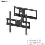 Support tv mural inclinable pivot et rotation - alightup - pour crans 32 - 60 pouces - vesa:400x400mm ...