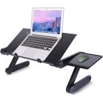 Support ordinateur portable lapdesk pour pc pliable rglable inclinable table de lit pliable repliable ...