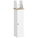 Kleankin - meuble de salle de bain - mdf - 18x20x80cm - blanc Kleankin - meuble de salle de bain - mdf - 18x20x80cm - blanc