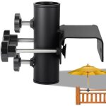 Support de parasol de balcon - suteo - pince de fixation - serrage 63 - 20 mm - diam�tre parasol 23 - ...