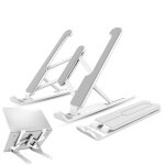 Support pc portable pliable de 7 à 17 pouces - blanc - réglage de hauteur et dissipation thermique Support pc portable pliable de 7 à 17 pouces - blanc - réglage de hauteur et dissipation thermique