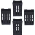 Support de plante daquarium 4 pi�ces support de plante daquarium en plastique suspendu tasses de pot