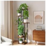 Support � plantes - �tag�re � fleurs 6 couches de hauteurs diff�rentes - structure en acier - convient ...