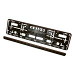 Support plaque dimmatriculation universel 52x11cm noir rouge Support plaque dimmatriculation universel 52x11cm noir rouge