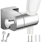 Support pommeau douche 360 universel lot de 1 - 1 pi�ce blanc 10cm - support douchette salle bain ajustable ...
