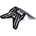 Support porte plaque immatriculation inscription moto universel r�glable noir