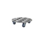 Support de pots - aluminium - � roulette - diam�tre 30 cm
