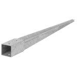 Support de poteau douille de fond prise de terre 45 x 45 x 600 mm galvanis� � chaud pour poteaux carr�s ...
