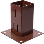 Support de poteau - fixman - 75 x 75 mm - acier galvanis - protection anti - corrosion - boulonnage