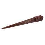 Support de poteau - fixman - 602010 - 75x75x750 mm - acier galvanisé - couleur marron Support de poteau - fixman - 602010 - 75x75x750 mm - acier galvanisé - couleur marron