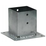 Support poteau � fixer - simpson - 91 x 91 mm - acier galvanis� - platine 150 x 150 mm - r�sistant