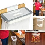 Support poubelle sac de cuisine avec couvert cintre rack fixer titulaire armoire porte Support poubelle sac de cuisine avec couvert cintre rack fixer titulaire armoire porte