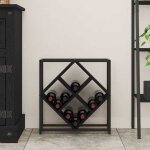 Support range bouteille noir - lemon� �tag�re � vin - ch�ne noir - 51x18x525cm - bois ding�nierie 295 ...