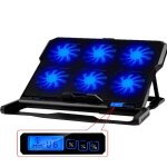 Support refroidisseur  6 ventilateurs pour pc portable notebook consoles compatible priphrique de ...
