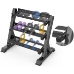 Support rglable  3 niveaux pour haltres hexagonaux support pour haltres support de rangement pour ...
